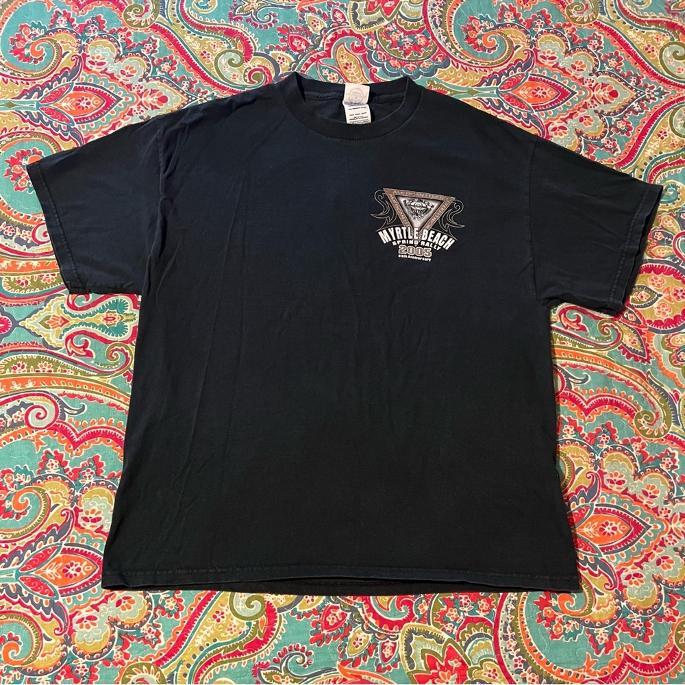 2005 Myrtle Beach Spring Rally Biker Tee - Picture 3 of 4